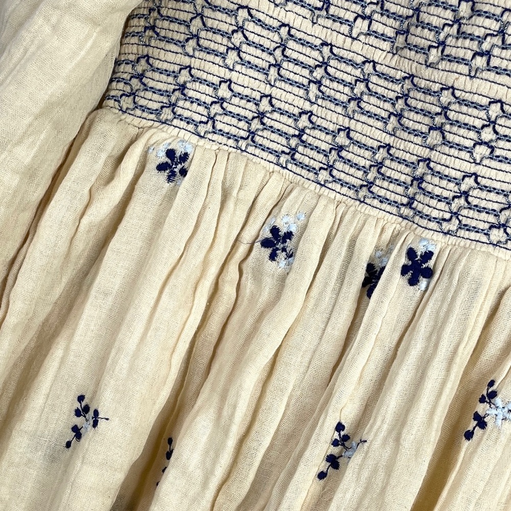 FREE PEOPLE Dahlia Embroidered Jumpsuit NEW Size XS Washed Out - Picture 7 of 15